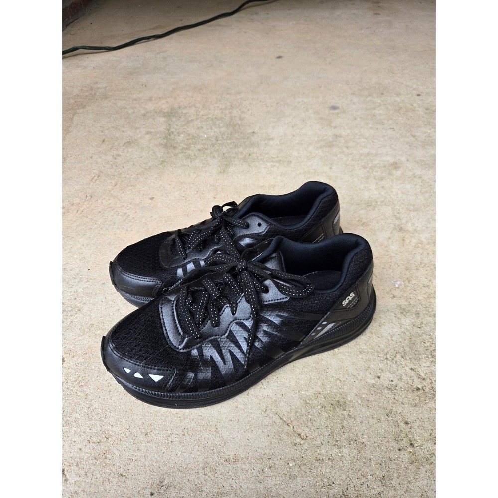 SAS Pursuit Mens Black Walking Shoes Vibram Sole Sneakers 7.5 B SPE1C1-23-D-0036